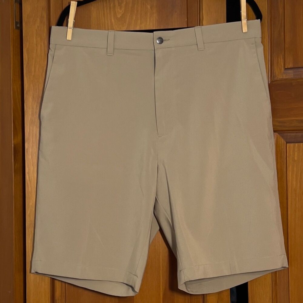 Callaway Men's Performance Golf Shorts 36T Tall Beige Khaki 9" Inseam